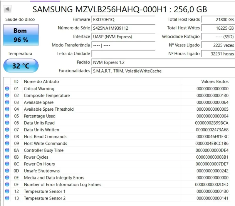 SSD Samsung NVMe 256GB MZ-VLB2560 afbeelding 2