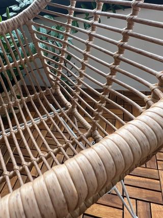 Pack de 4 sillas comedor de mimbre sintético