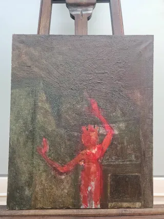 Óleo Expressionista años 50 Firmado A Pardo