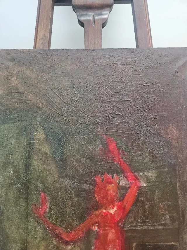 Óleo Expressionista años 50 Firmado A Pardo