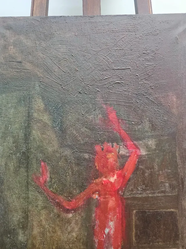 Óleo Expressionista años 50 Firmado A Pardo