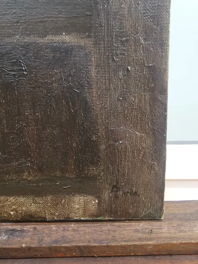 Óleo Expressionista años 50 Firmado A Pardo