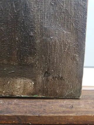 Óleo Expressionista años 50 Firmado A Pardo