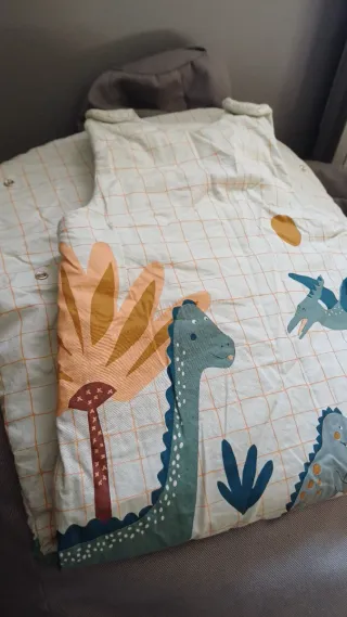 Saco dormir bebé invierno dinosaurios sin uso