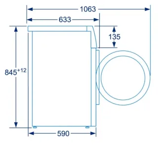 Lavadora Balay 3TS382B 8kg