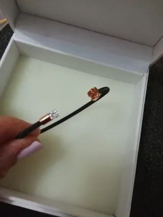 Pulsera Pandora Plata Negra y Cobre