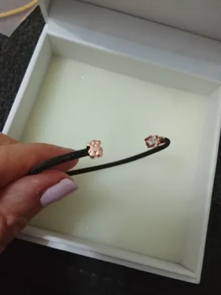 Pulsera Pandora Plata Negra y Cobre