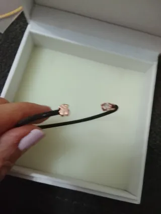 Pulsera Pandora Plata Negra y Cobre