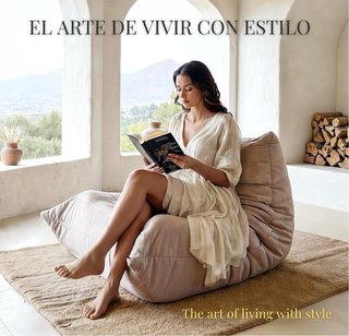 Puff Sillón Estilo Togo Gris oscuro