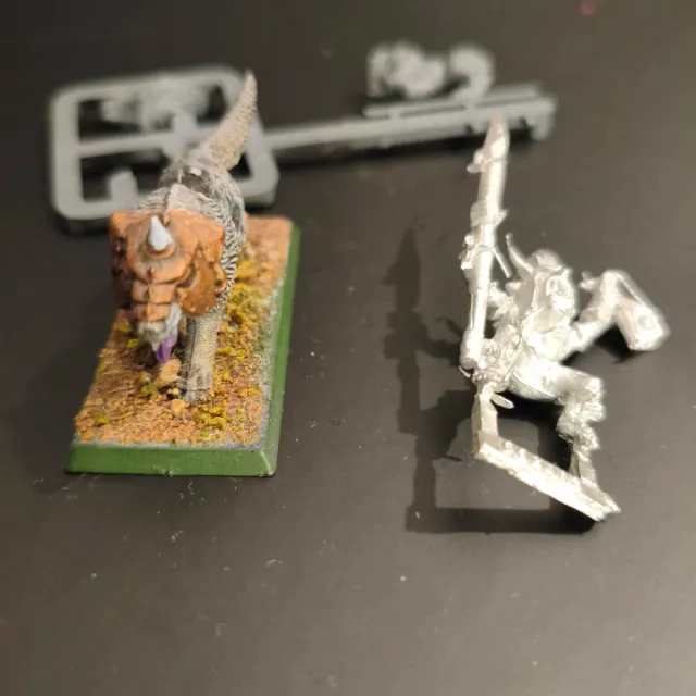 Warhammer Goblin Jefe Lobo Metal GW 1992