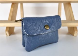 Monedero de Piel Genuina M - Made in Italy