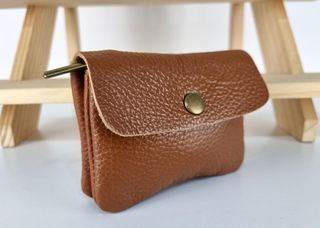 Monedero de Piel Genuina M - Made in Italy