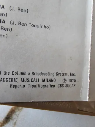 Jorge Ben Dal vivo al Sistina Live 1975 - MC K7