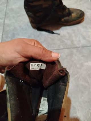 Vans Mujer Talla 38 Camuflaje