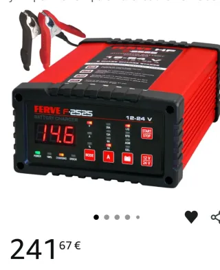 Cargador Batería Ferve F-2525 12-24V NO NEGOCIABLE