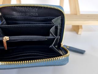 Cartera de Piel Genuina-Compartimentos-Italy