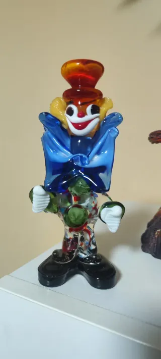 Pagliaccio in vetro di Murano