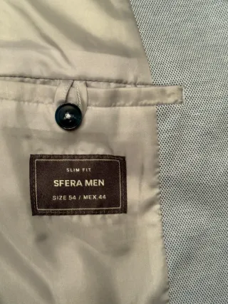 Chaqueta americana azul claro Esfera T54