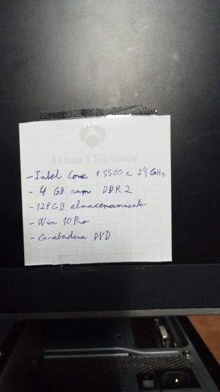 Ordenador Antena 3 Intel Core 4GB RAM