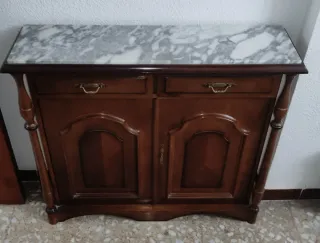 Aparador vintage mármol y madera de calidad