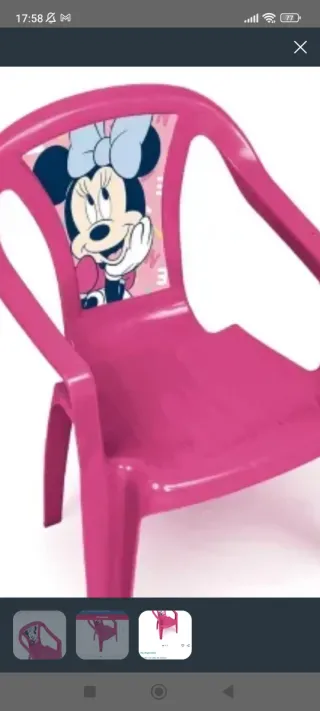 Silla infantil Minnie Mouse