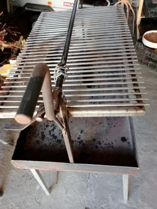 Barbacoa desmontable metal,parrilla de inox