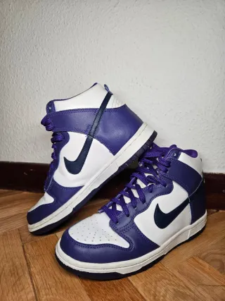 Zapatillas Nike Dunk High Morado/Blanco