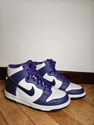 Zapatillas Nike Dunk High Morado/Blanco