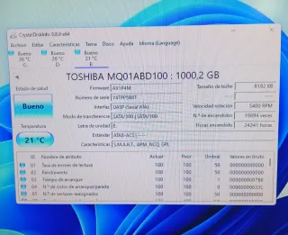 Disco Duro Toshiba 1TB + Carcasa Externa