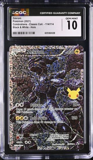 Zekrom Celebrations CGC 10 Gem Mint Pokémon