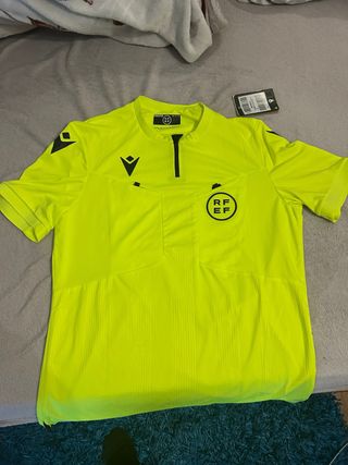 Camiseta Árbitro Macron Talla M Nueva