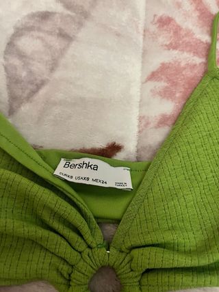 Mono verano acampanado verde