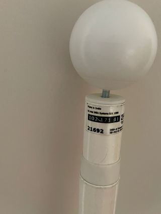 Barra Cortina Extensible IKEA Blanca con remates