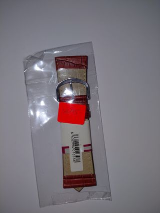 Pulsera de reloj de cuero marrón