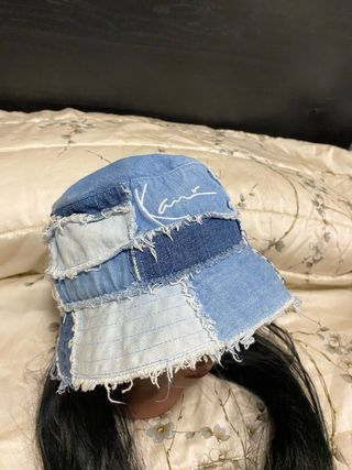 Cappello da pescatore Denim Patchwork -Karl Kani