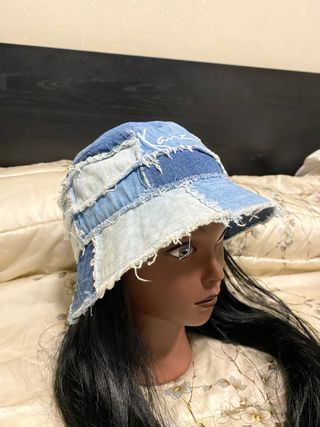 Cappello da pescatore Denim Patchwork -Karl Kani