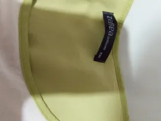 Vestido de verano blanco y verde