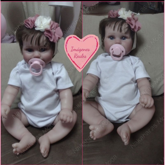 Bambola neonata reborn in silicone