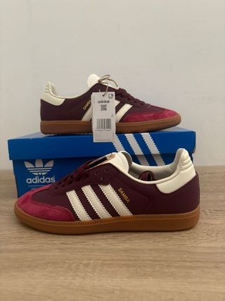 Adidas Samba Marrón/Rojo