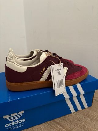 Adidas Samba Marrón/Rojo