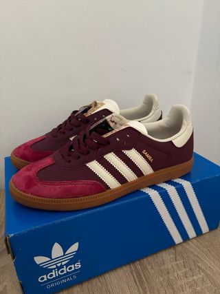 Adidas Samba Marrón/Rojo