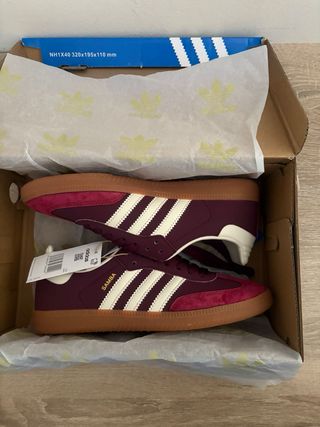Adidas Samba Marrón/Rojo