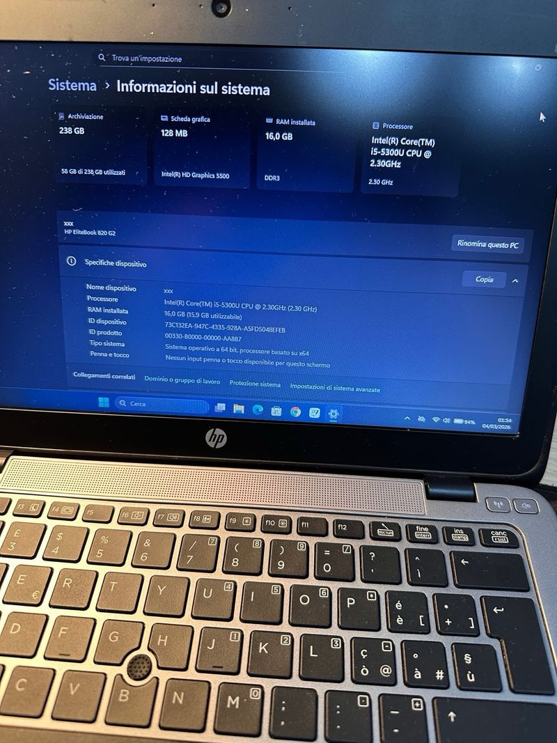 HP 820 G2 16GB RAM 240GB SSD afbeelding 2