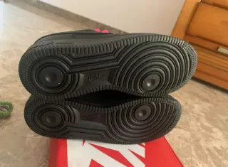 Zapatillas Nike Air Force 1 Negras con Cordones Ro