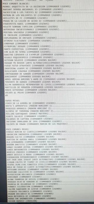 398 Cartas COMMANDER Magic The Gathering