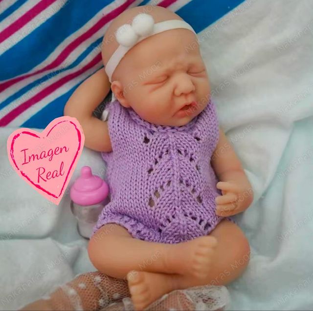 Bambola Reborn Neonata in Silicone Flessibile