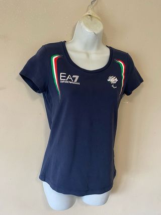 T-shirt EA7 Emporio Armani blu taglia XS