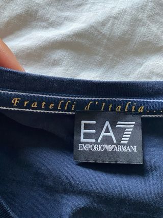 T-shirt EA7 Emporio Armani blu taglia XS
