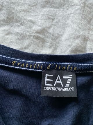 T-shirt EA7 Emporio Armani blu taglia XS