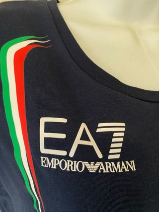 T-shirt EA7 Emporio Armani blu taglia XS